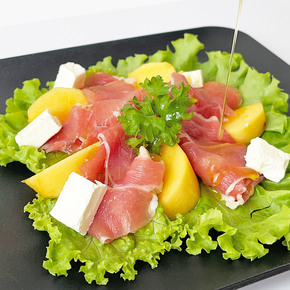 綾ぶどう豚 生ハムスライス 約100g×10パック《冷凍真空》