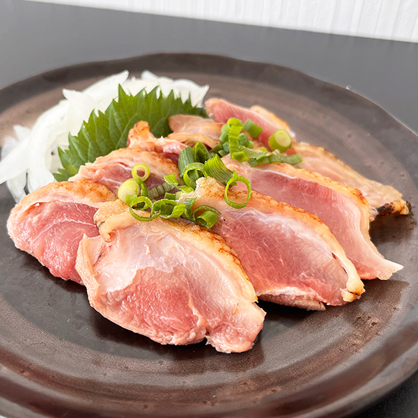 国産成鶏ももたたき 約50g×10パック 《冷凍真空・生食用》