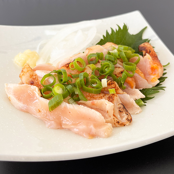 国産成鶏むねたたき 約50g×10パック 《冷凍真空・生食用》
