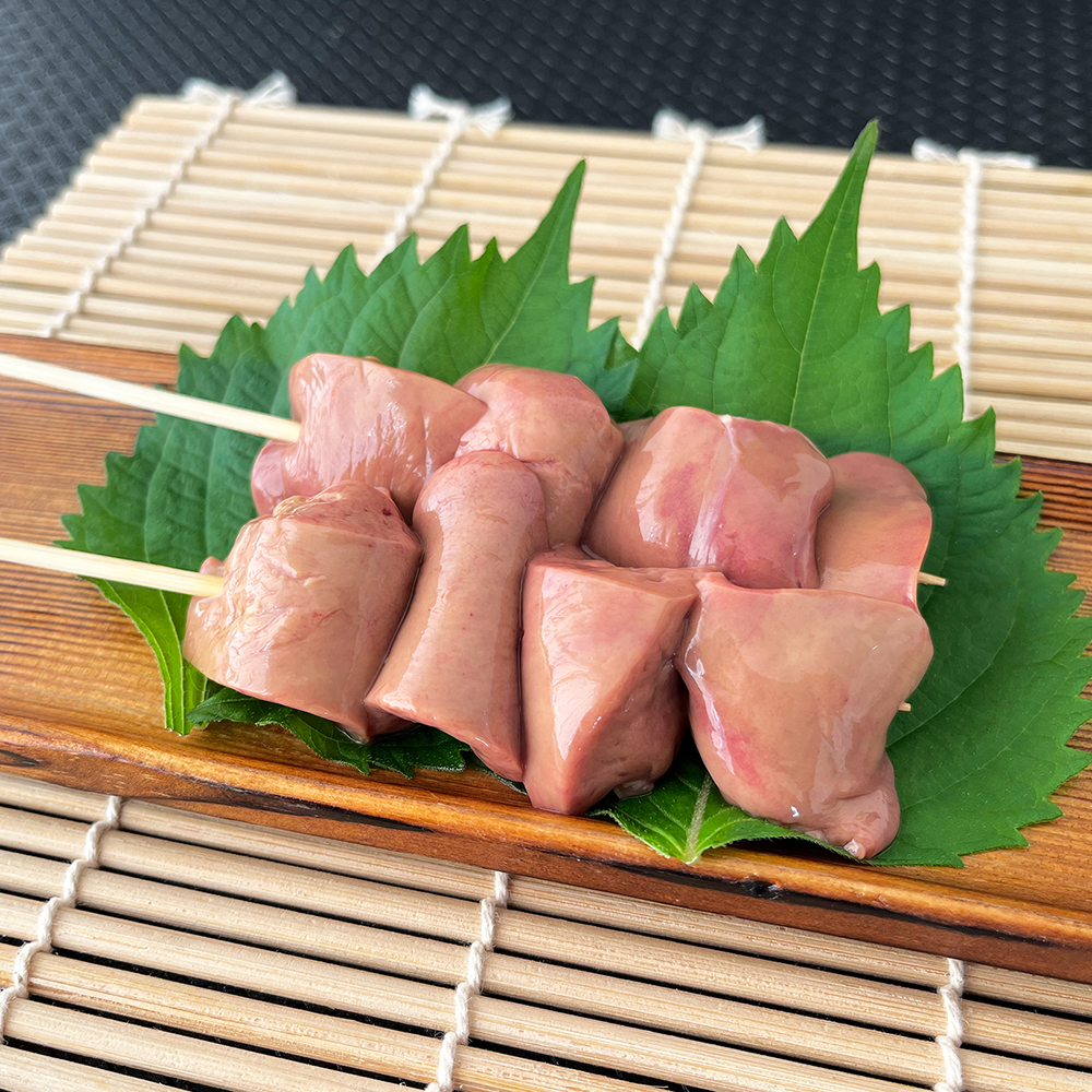 【お得セール】宮崎県産 若鶏 白レバー串 300本(50本×6箱) 《冷凍》